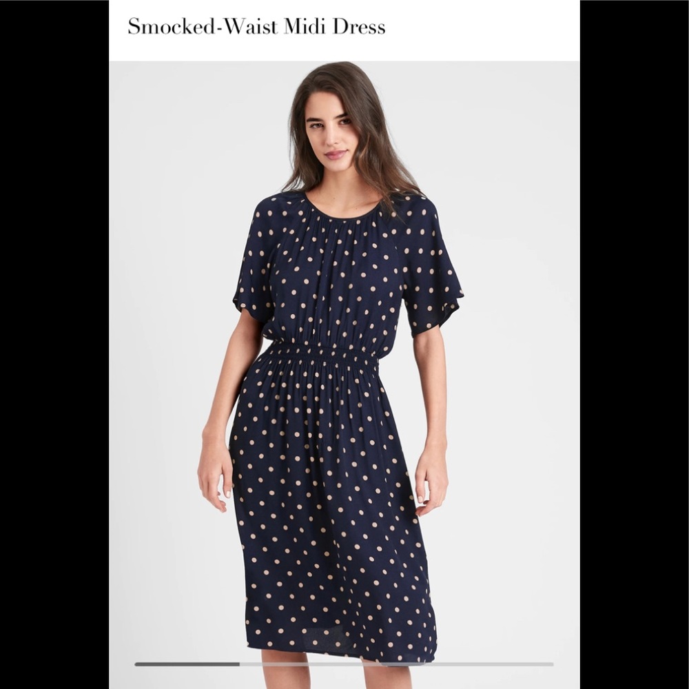 Banana Republic Polka Dot Dress Sz 14